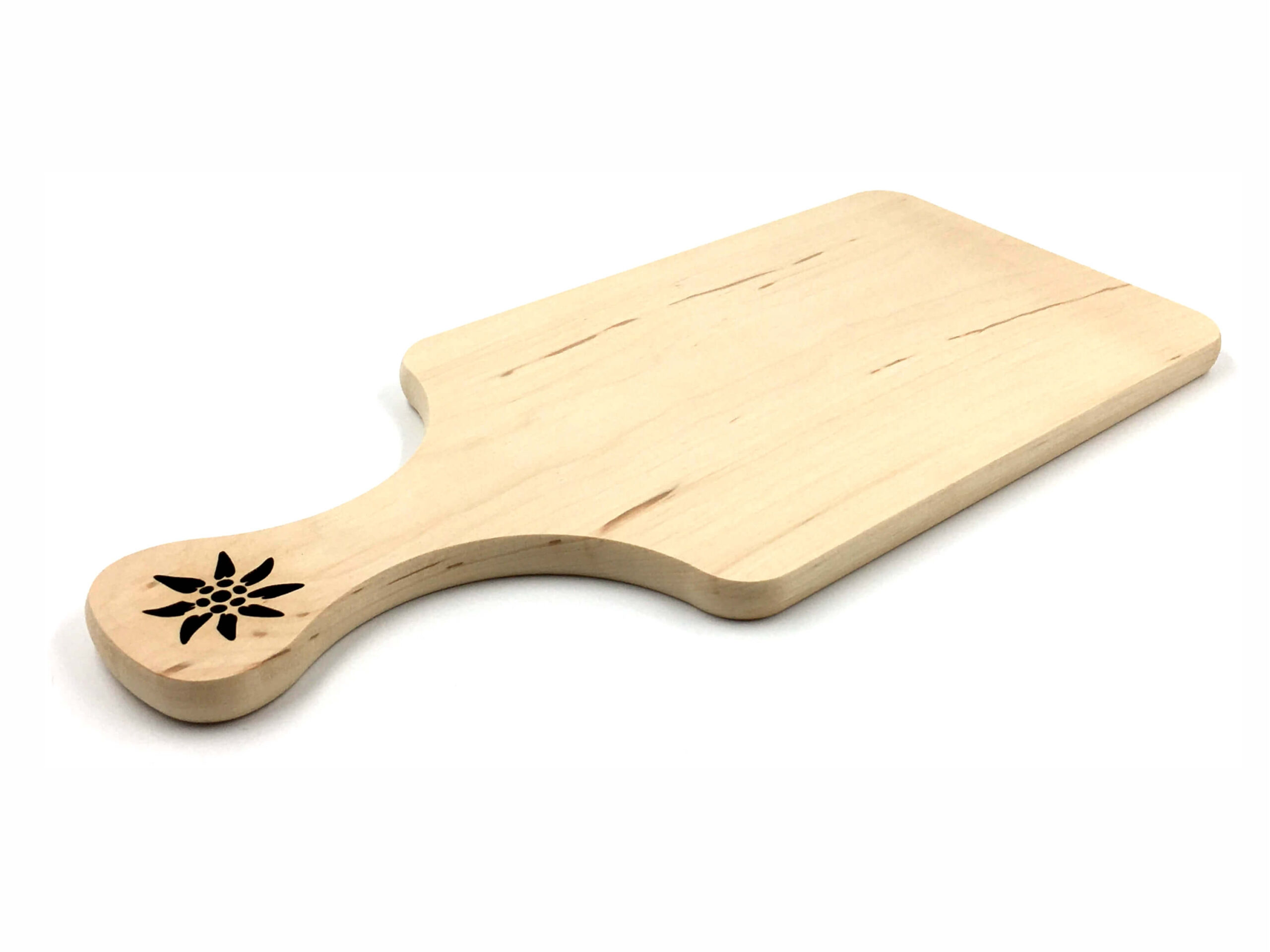 Lesena kuhinjska deska za rezanje - motiv planika