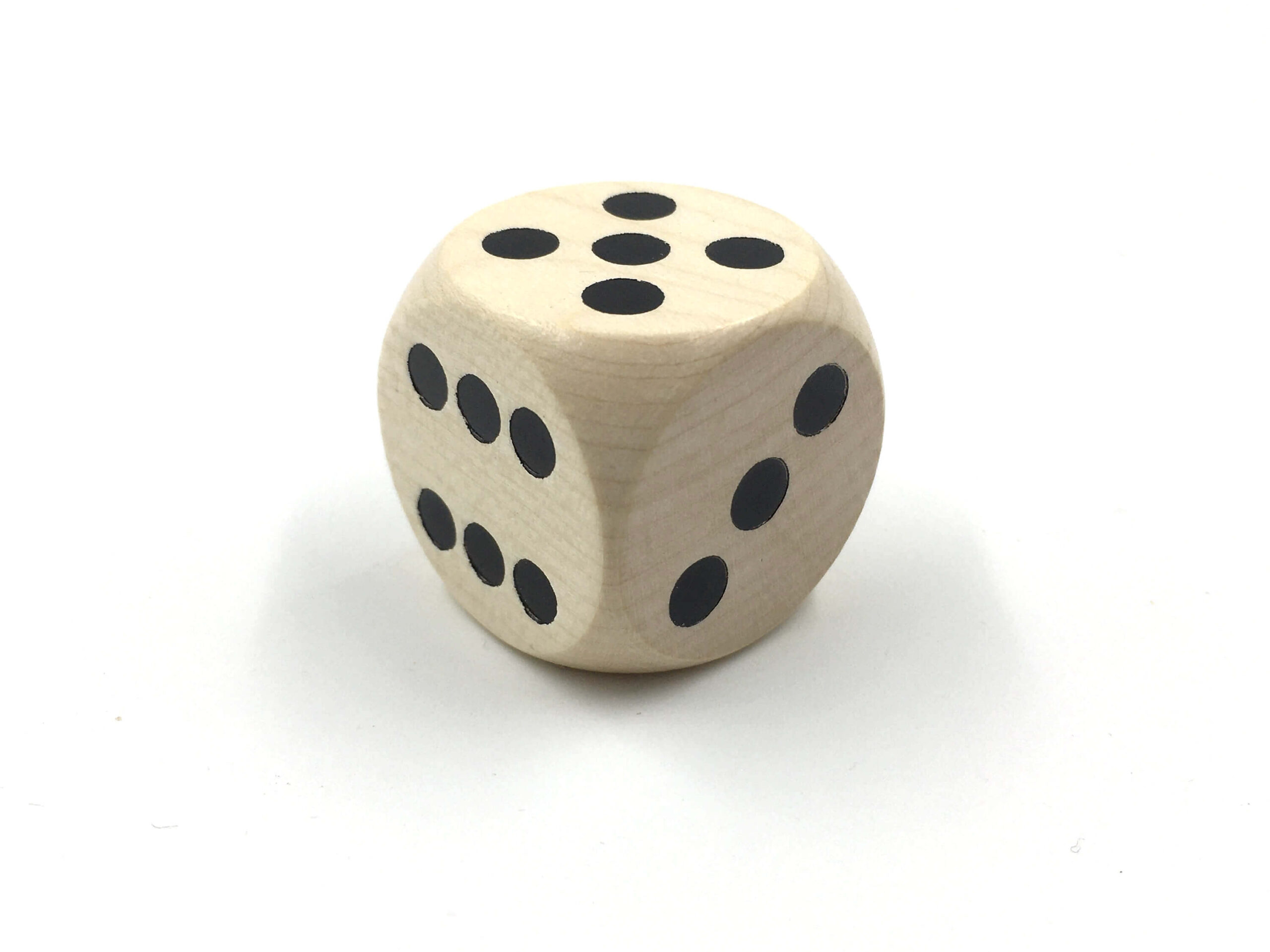 Lesena igralna kocka 25 mm