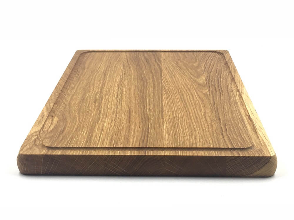 Lesena kuhinjska deska za rezanje 40 x 25 x 2 cm, hrast