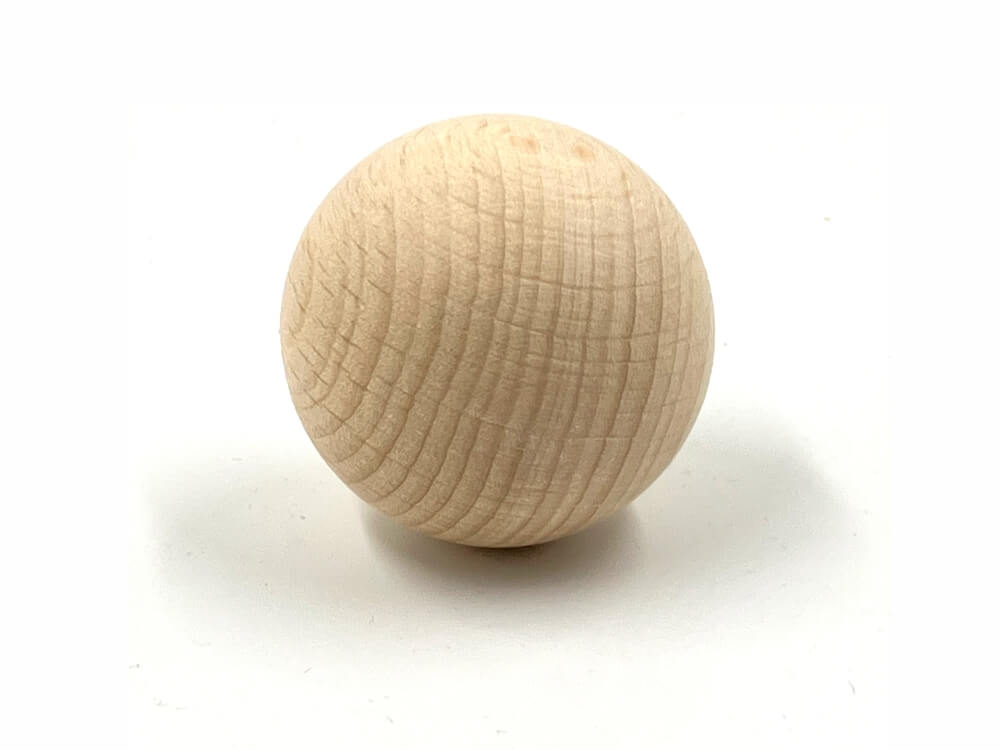 Lesena kroglica 40 mm, bukev