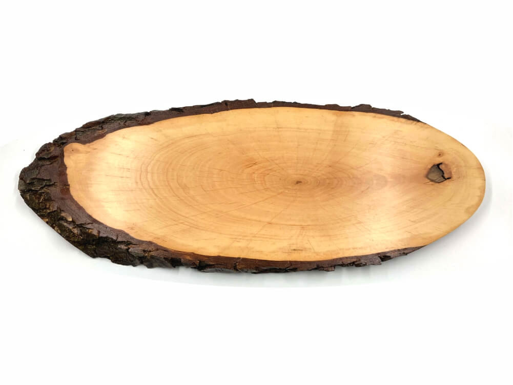 Deska z lubjem oval 46 - 55 cm, jelša lakirano