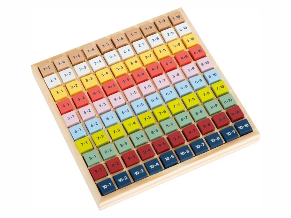 Lesena igrača za učenje poštevanke, Small foot 11163