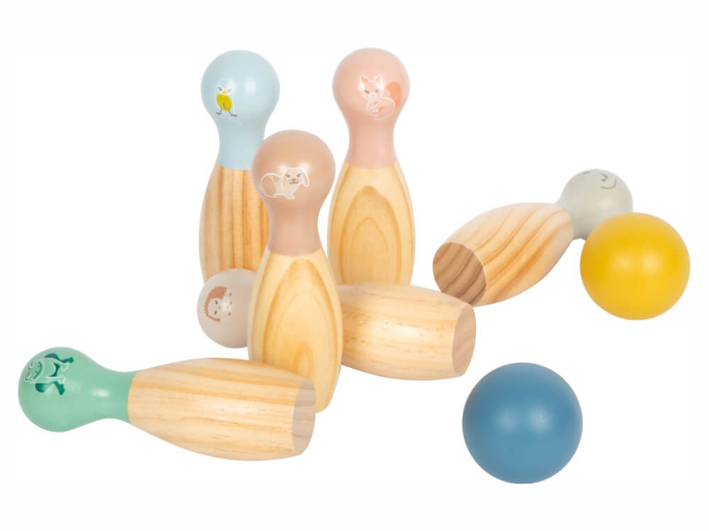 Leseni set za kegljanje, small foot 12644