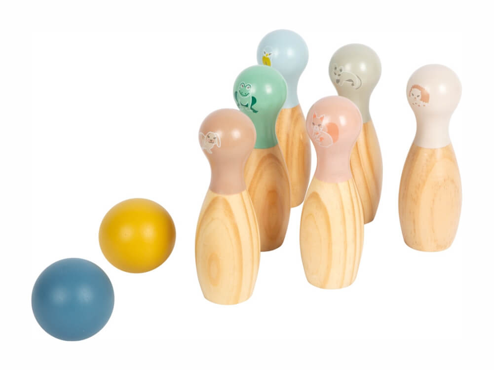 Leseni set za kegljanje, small foot 12644